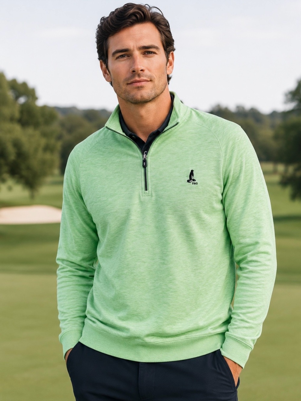 F & G Tech lightweight golf pullover jacket